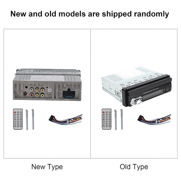 7 Tommers Teleskopisk Bilstereo Enkelt Din MP5 SWM9601 Inntrekkbar Berøringsskjerm Bilstereo