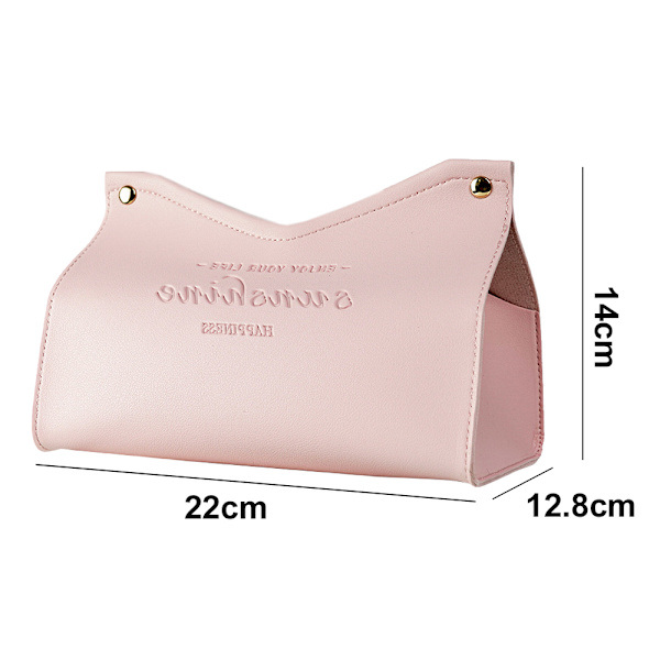 Servetthållare, Modern Läder Servetthållare - Dekorativ Hållare/Organizer för Badrum Toalettbänk, Nattduksbord, Kontorsbord