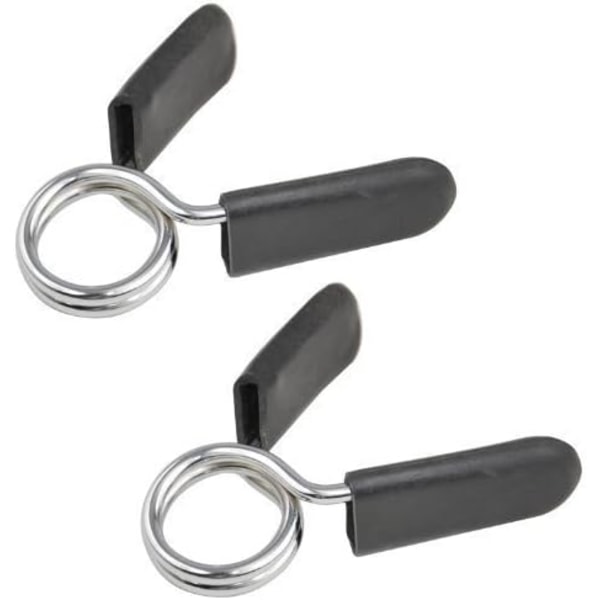 Högkvalitativa Barbell Clips i Stål och ABS-Plast, Hållbara Starka Fjäderlås För Din Fitness Viktlyftning, Ergonomisk Design, Säkerställer En