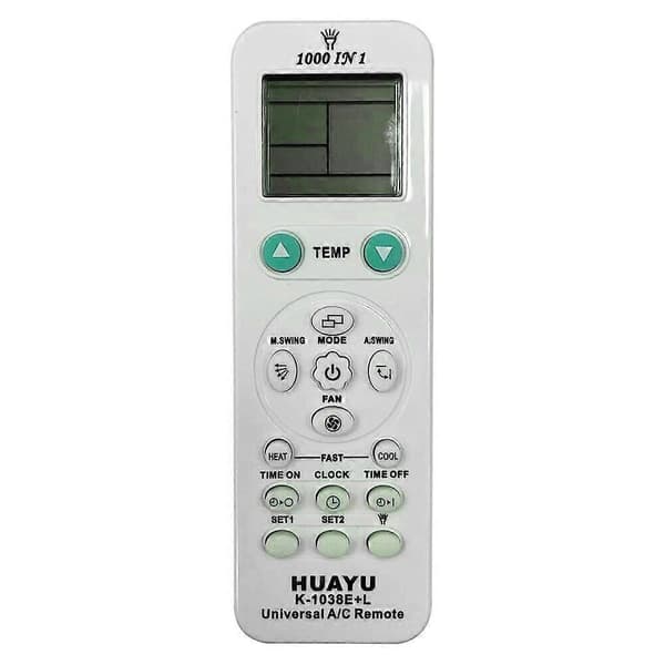 K-1038E+L Universal AC LCD Luftkonditioneringsfjärrkontroll 1000 i 1