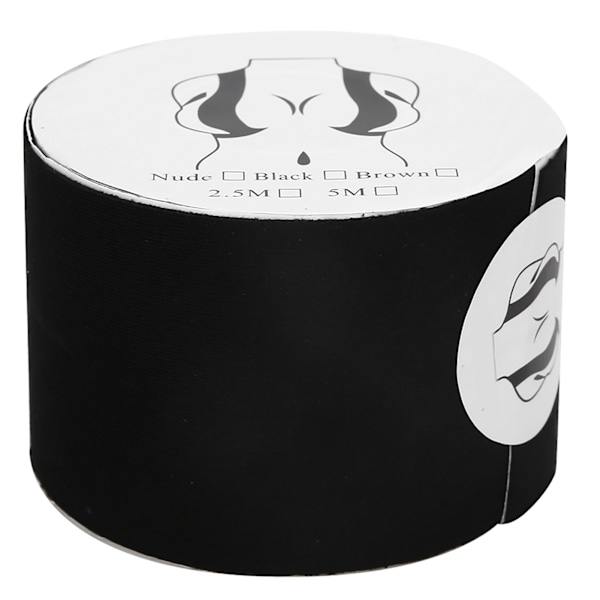 Brystløft Tape Push Up Tape Nippeldeksel Elastiske Klebende BH-er Forhindre HengingSvart