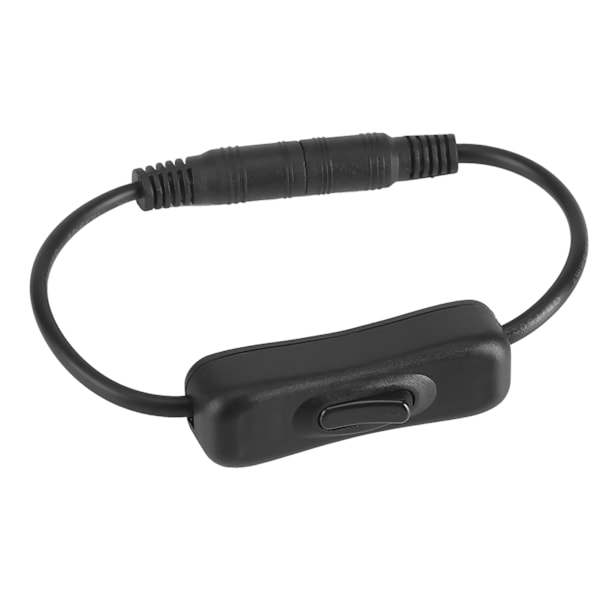5 stk. LED-strip lyskontakt med hun- og han-DC 12V strømstik, sort