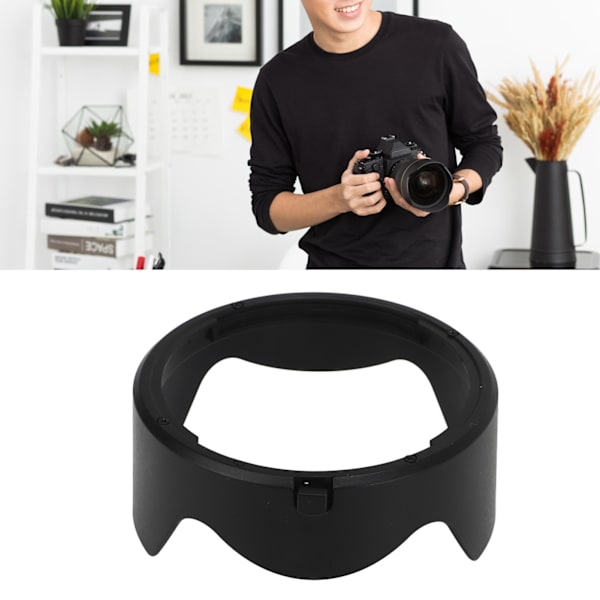 Reversibel objektivhuv ABS Antireflexobjektivhuv Protector för RF24‑105mm F4 L IS USM Svart