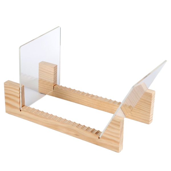 Vinyl Record Storage Holder Stand Rack Trä CD Display Stand Stapelbar Modern CD Holder Record Storage Shelf för att visa 7-12 tum Vinyl Records