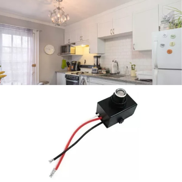120V AC Fotocell, Skymningsrelä för Energibesparande Utomhusbelysningsautomation, Hög Känslighet Väderbeständig Ljuskontroll, Enkel Installation