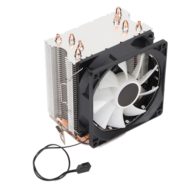 CPU-fläkt med direktkontaktteknik, RGB-belysning, låg ljudnivå, datorkylning för Intel LGA 775 för Core2DUO