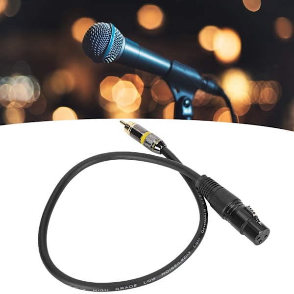 JORINDO Mikrofonkabel XLR Hona till RCA Hane Kabel Balanserad Signal Interconnect KabelJD6054‑0.5m/1.7ft