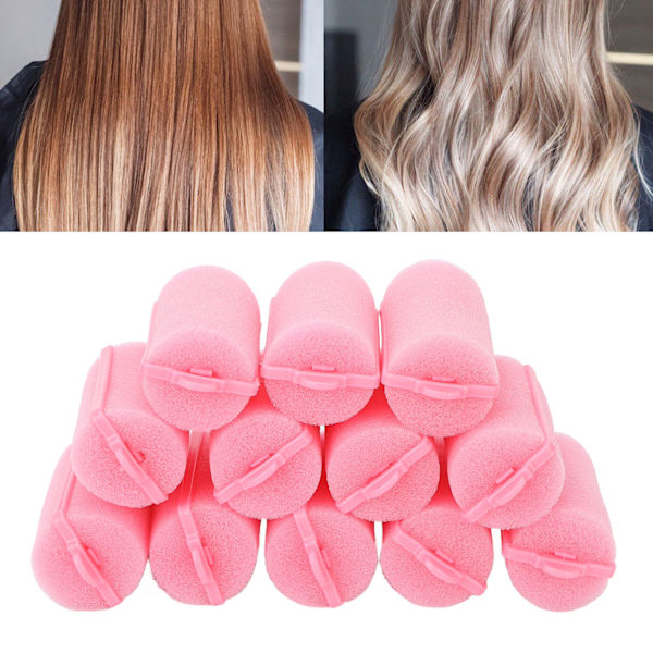 12 st skumgummisvampar för hårrullar, professionella, bärbara, mjuka hårrullar för styling