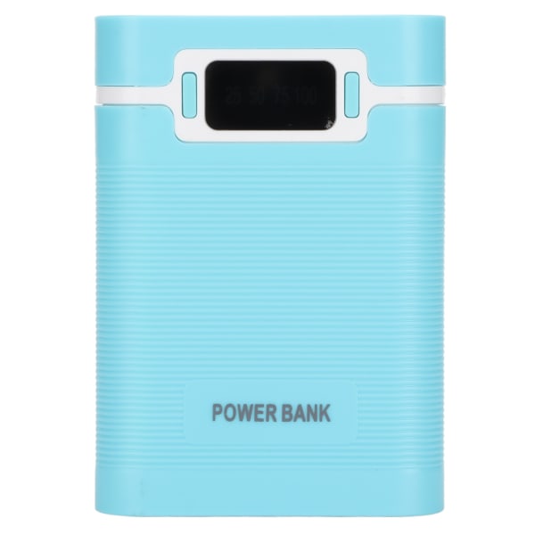 DIY Mobil 18650 Batteri Oplader Powerbank 4 Batterier Kapacitetsboks Mikro Indgang 2 Vejs Opladning med LCD-skærm