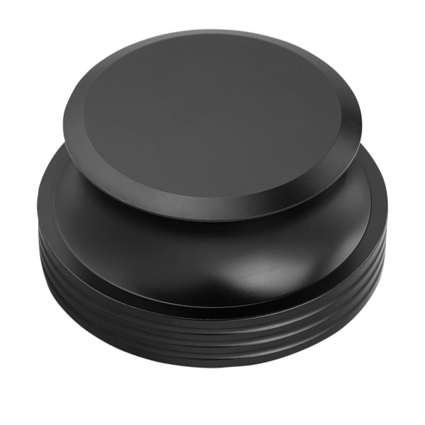 Hållbar aluminiumskivviktklämma för LP-vinylmetallskivstabilisator (svart)