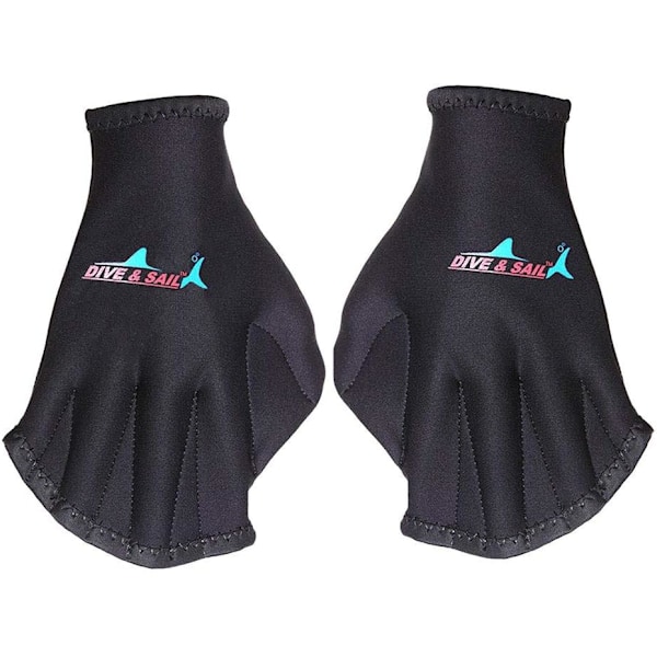 Solskyddshandskar för Snorkling & Surfing - Fingerlösa Neoprenhandskar med Justerbart Band, Simhandskar med Membran för Män & Kvinnor