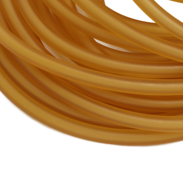 Latex Gummiband Gul Hög Elastisk Naturligt Gummirör för Slungor Gör Fitnessövningar Utomhusjakt 10 Meter
