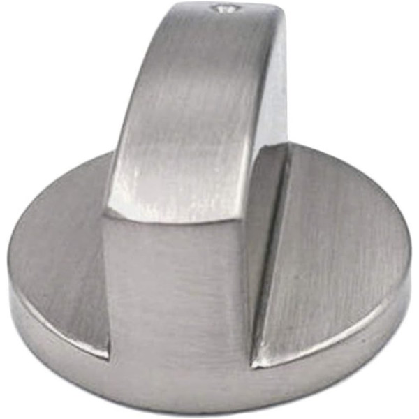 Xutong: Gasskomfyr-knauf, 4 stk, metall, 6 mm, sølvfarget, egg