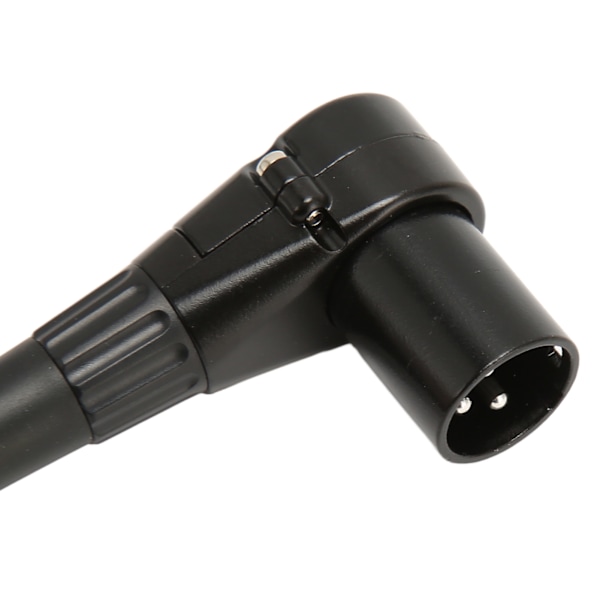 XLR til XLR-kabel, vinklet han til lige hun, HiFi-lyd, XLR-balanceret kabel til mikrofon, højttaler, mixer, 2,5 fod