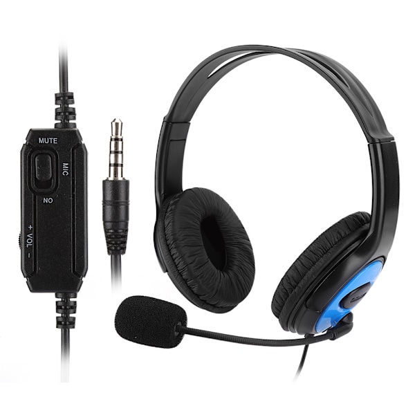A4 ABS Lätt Gaming Headset Brusreducerande Mikrofon Hörlurar Utrustning för PS4/X ONE