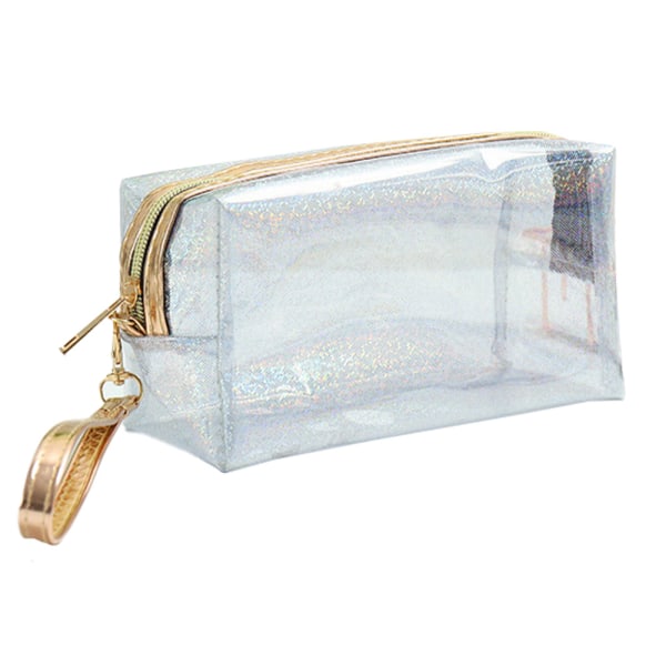 Portable Clear Makeup Bag Pouch for Bathroom, Vacation and Organizing