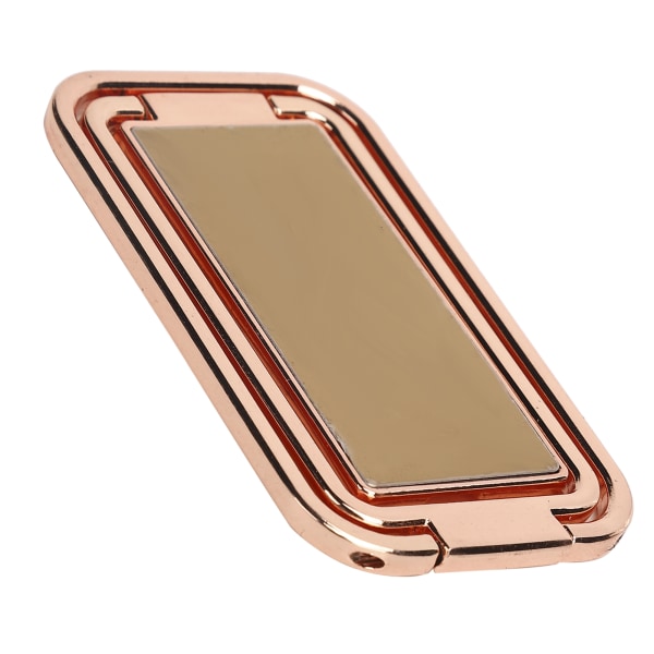 Finger Ring Mobiltelefon Holder Stativ 360° Rotasjon Metall Ring Spenne MultiAngle Håndgrep(Rose Gold )