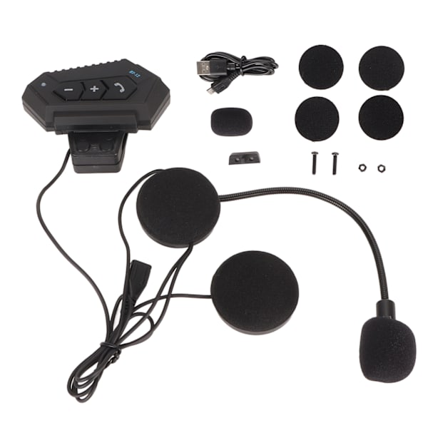 Hjelm BT Headset Stereo Lyd Auto Svar Funktion Håndfri Opkald HiFi Stabil Motorcykel Bluetooth Hovedtelefon