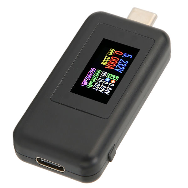 USB-tester Realtidsdetektering IPS HD-skærm Høj nøjagtighed Strømafbrydelse Lagring USB-spændingsmåler