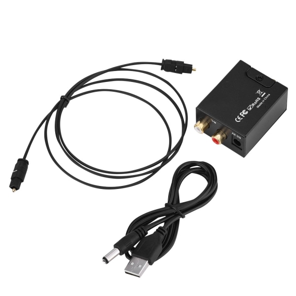 Digital til analog lydkonverter optisk fiber til analog digital lyddekoding