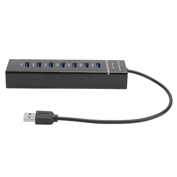 USB 3.0 Hub 7-port Splitter med blå LED-indikator Hög hastighet 5 Gbps BYLP107 DC 5V