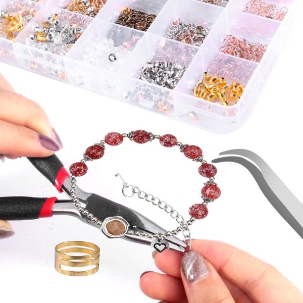 Hicdaw 2500 st Earring Hooks Örhänge Tillverkningssats Örhänge Hooks