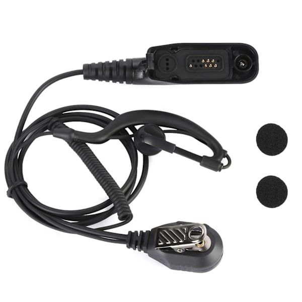 Walkie Talkie Svart Mikrofon Headset Öronsnäcka för Motorola XPR6000/6500/6550/7000/7550 P8200 P8268