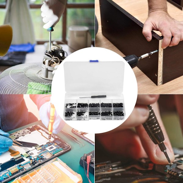 SSD M.2 Skruvar Och Maskinskruvar Set För Bred Användning, Perfekt Passform Laptop Skruvsats Tillverkad Av Premium Material, Praktisk Förvaringslåda För Enkel Förvaring