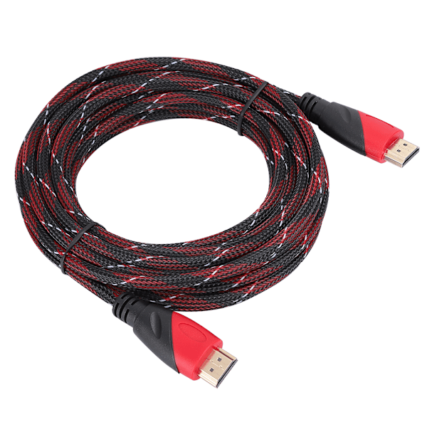 5m/16.40ft nopea HDMI 1080P HD-nailonkaapeli kullattu liitäntä Ethernet-digitaalikaapeliin