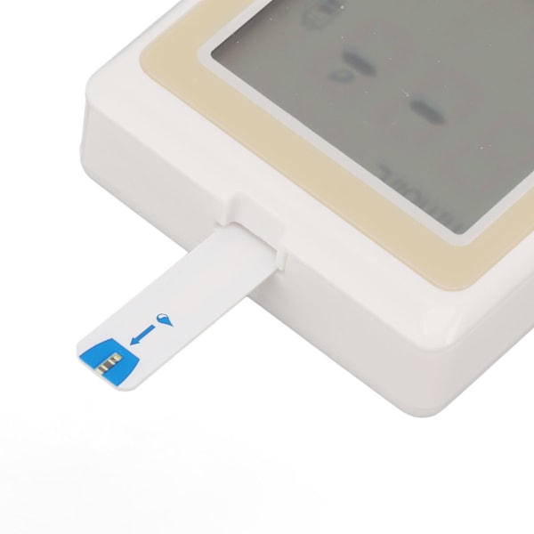 Blodsukkermåler Kit Bærbar Stemmemeddelelse Automatisk Diabetes Test Meter med Teststrimler til Hjemmets Egen Blodsukkermåling