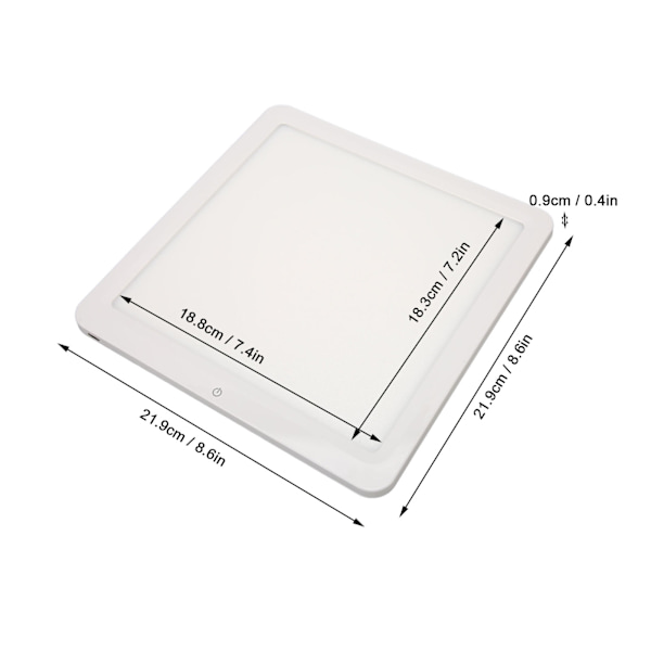 PULUZ Skyggeløs Lampe Panel Pad 22cm LED Fotografering Skyggeløs Bundlys til Studio Box Lysboks Skydning Kommercielle Objekter