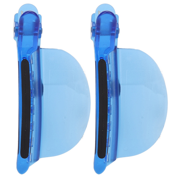 2PCS Seksjonsklips Varmeisolasjon Enkel Hastighetsseparator Klips Blå for Parykkforlengelse Hårhøydepunkter
