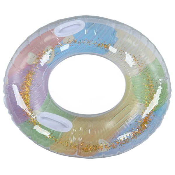 Paljettprydd Badboll, Uppblåsbara Poolleksaker med Förtjockad, Miljövänlig PVC, Färgglatt Glittrande Glitter för Badkar, Strand och Simning