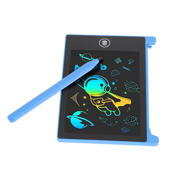 Mini LCD skrivetavle vanntett 4,5 tommer Slettbar gjenbrukbar elektronisk tegneblokk Doodle Board for 3-6 år gamle