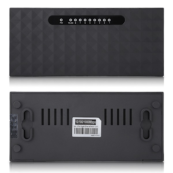 8-portars 10/100/1000 Mbps Gigabit Ethernet-switchar RJ45 Smart Network Switch EU-kontakt