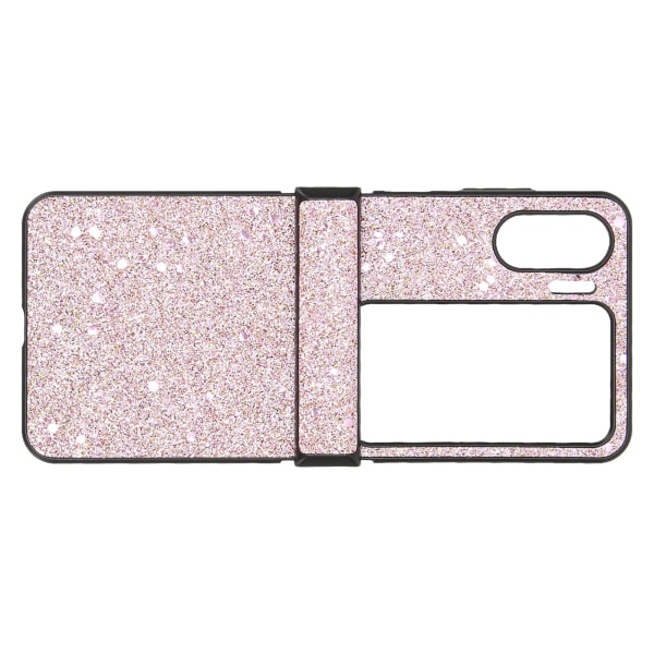 Flippfodral för mobiltelefon, slitstarkt, perfekt passform, glitterdesign, lätt att rengöra, för Oppo Find N2 Flip