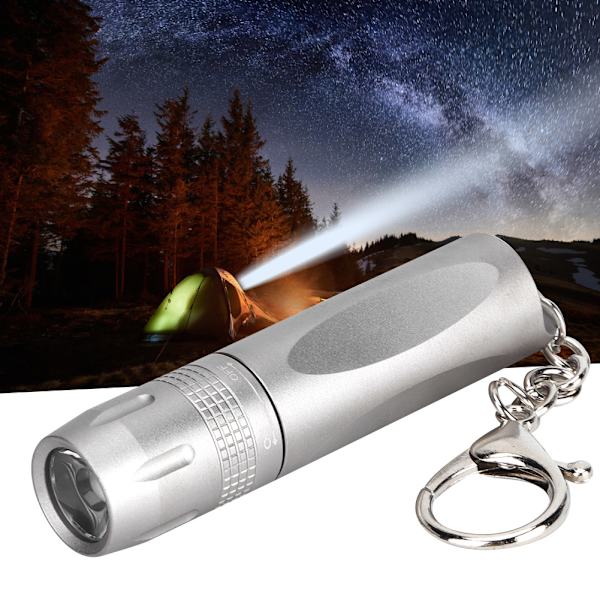 Mini kannettava LED-alumiiniseos taskulamppu avaimenperällä