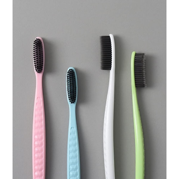 Big Brush Super Long Head Tandborste, Extra Stort Borsthuvud För Rengöring Av 3 Till 4 Tänder Åt Gången, Reseklar Och Miljövänlig Tandborste Med