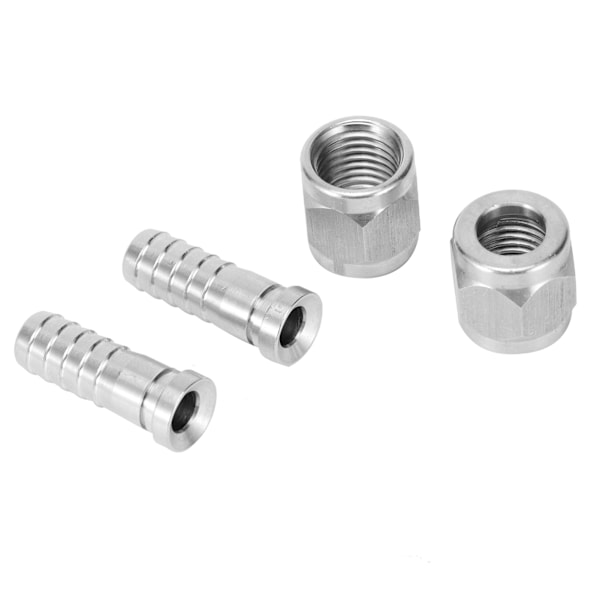 2 sett 8mm rustfritt stål 1/4in 5/16in mutter pigg kobling for kulelås pinlås hjemmebrygging montering