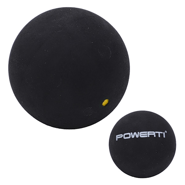 37mm Enkeltpunkt Squashballer Gummi Squash Racketballer for Nybegynner Konkurransetrening