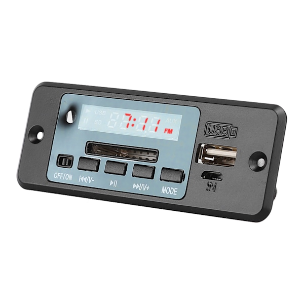 5V MP3 Audio Dekoder Modul USB FM Radio MP3 Dekodningstavle Musikafspiller med Effektforstærker