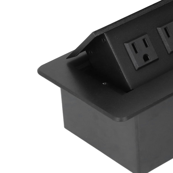 Hidasti avautuva vedenpitävä moderni upotettu pistorasia pöytäpistorasia USB-latausporteilla kotitoimistoon