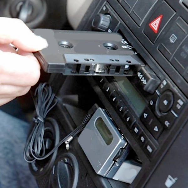 Universell bilkassettspilleradapter med 3,5 mm hannkontakt for MP3 MP4-spillertelefon