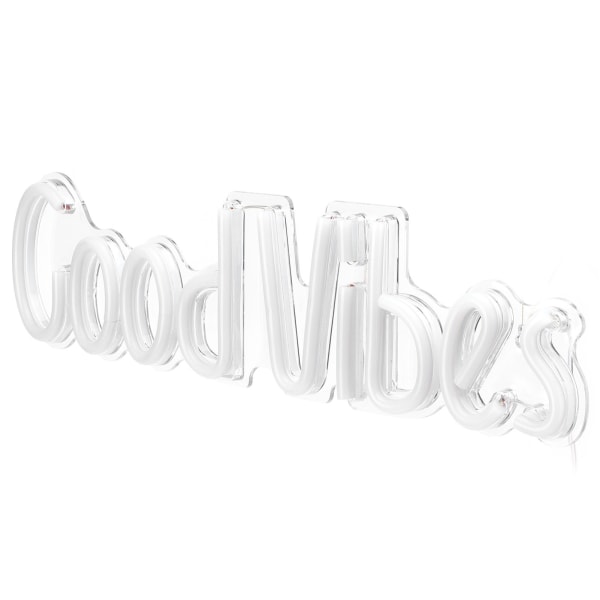 Neon-skilt Good Vibes-ord USB-drevet neonlys for soverom Ba