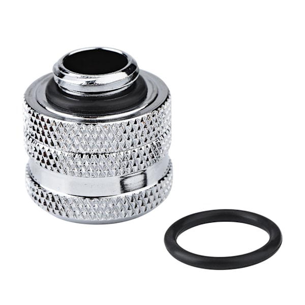 Vattenkylningskompressionskoppling för styv akrylrör 10 * 14mm (Silver)