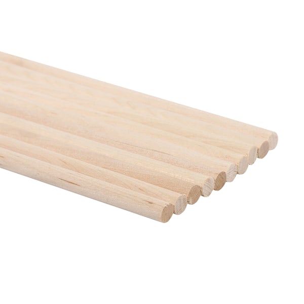 10 st DIY träkonst hantverkspinnar dowels stänger söta träd träverktyg 0,6 cm * 30 cm