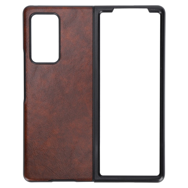 Mobiltelefon læder etui cover til Samsung Galaxy Z Fold 2 beskyttende cover AntiFall etui (Brun )