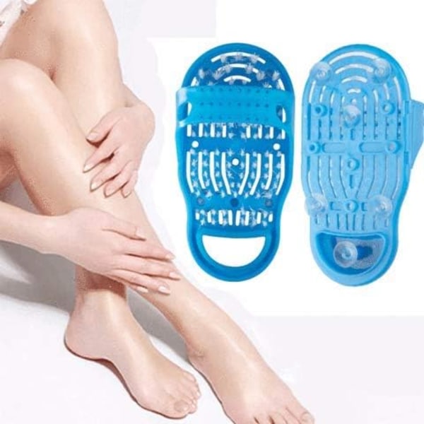 Magisk Fotskrubber för Unisex Vuxna, Exfolierande Fotrengörare Dusch Spa Massage, Fotskrubber Toffla för Enkel Rengöring och Avkoppling