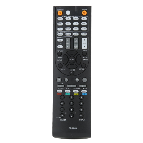 RC-898M AV-fjärrkontroll ersättning för ONKYO TX NR646 TX NR747 TX NR545