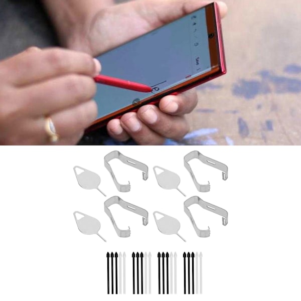 4Set S Pen Reservedeler Enkel Installasjon Holdbar S Pen Spisser for Samsung Note 10 Lite N770